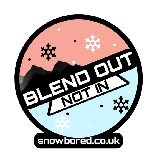 Blend Out Not In Sticker